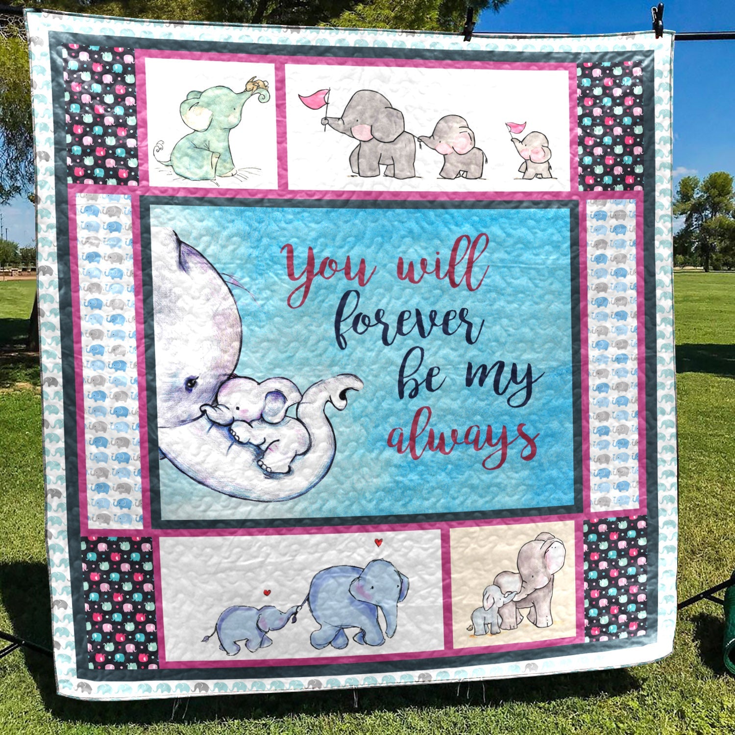 Elephant Wg2207782Cl Quilt Blanket