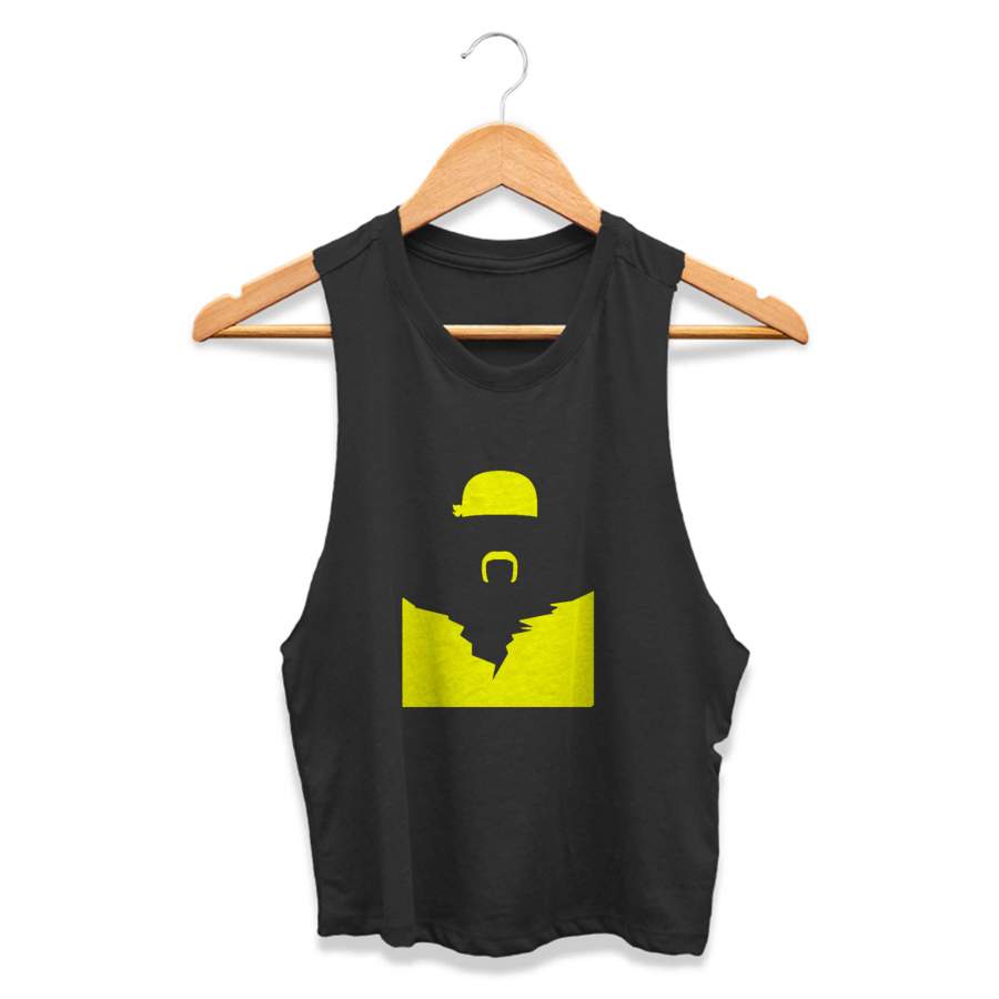 Wwf Wrestling Legends Minimalist Series Hulk Hogan CPY Womans Crop Tanktop Tee