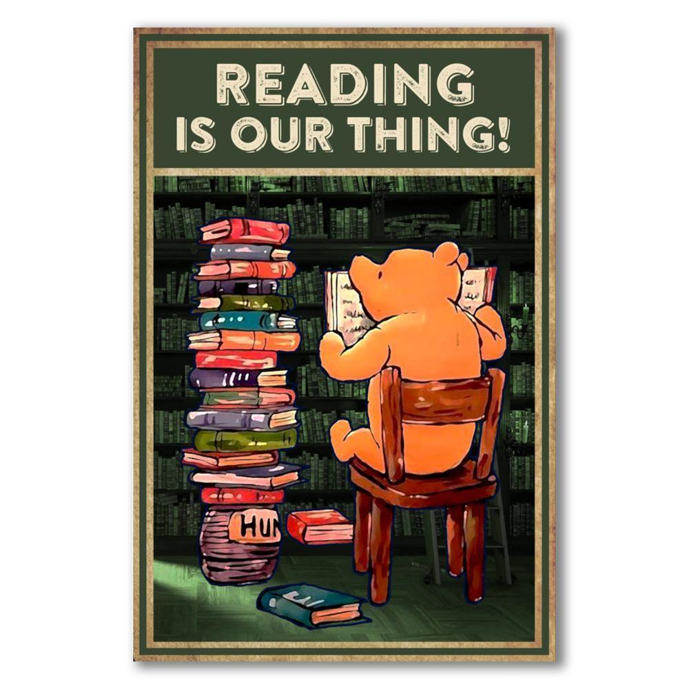 Reading Is Our Thing! I Read Books And I Forget Things Canvas And Poster, Canvas Prints, My Poster Wall, Canvas Wall Art, Wall Decor Visual Art, Halloween Gift, Happy Halloween