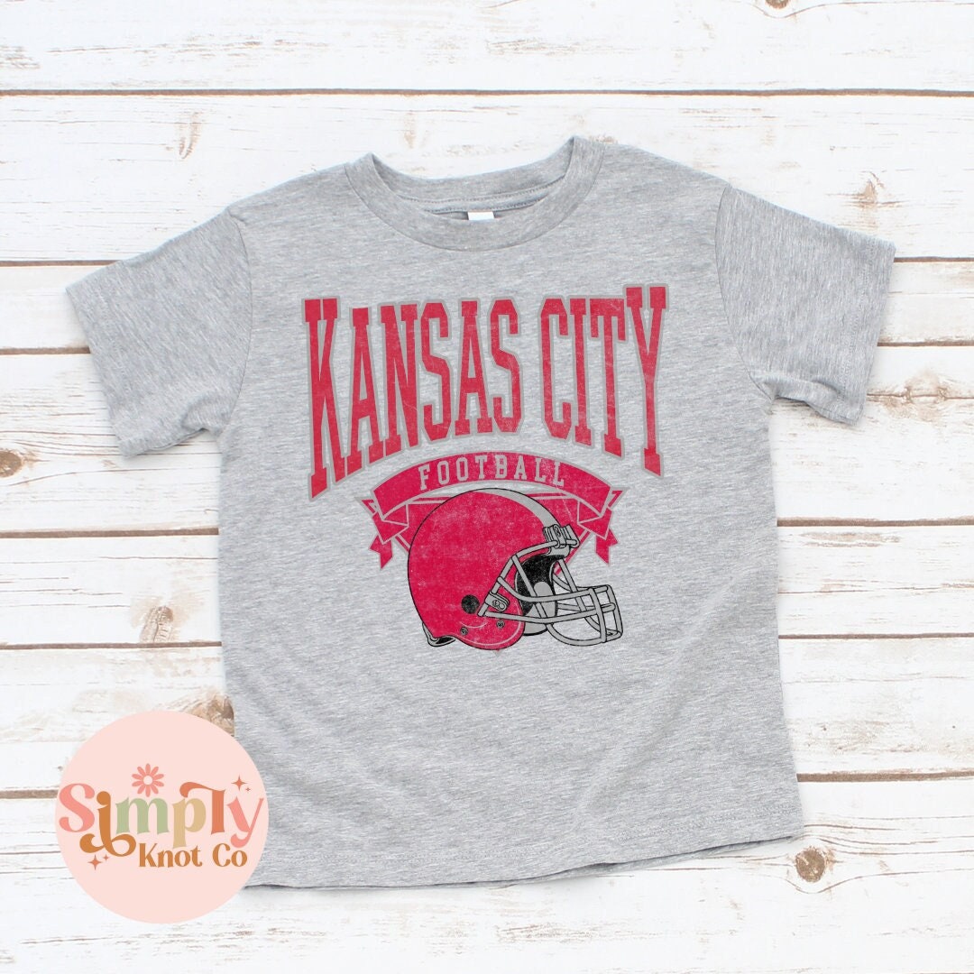 Kids Kansas City Shirt, Youth KC Football Tshirt, Toddler Kansas City Shirt, Kansas City Gift, Kansas City Crewneck, KC Football Graphic Tee