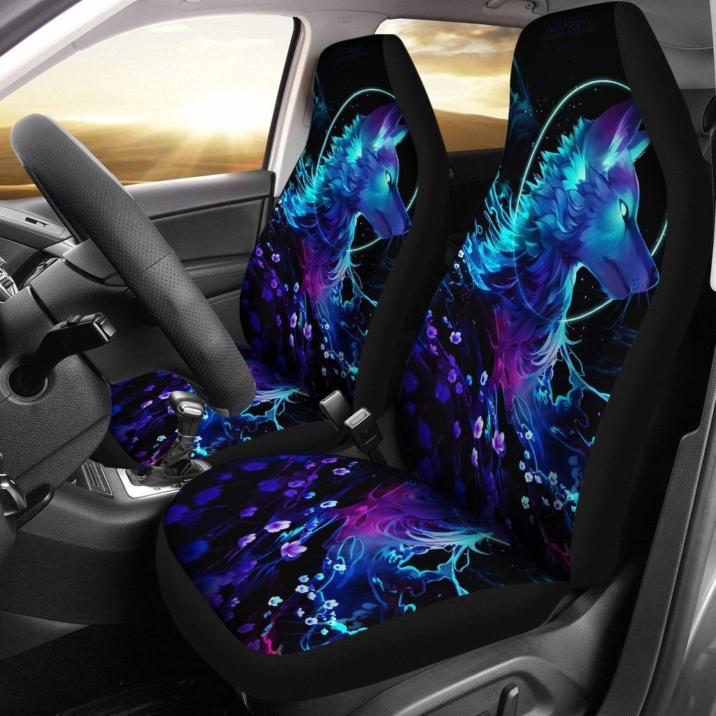 Wolf Digital Art Animal Car Seat Covers amazing best gift ideas 2020