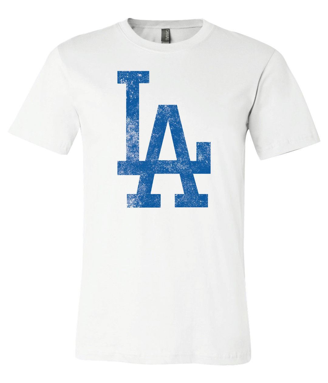 Los Angeles Dodgers La Logo Distressed Vintage  T-Shirt 6 Sizes S-3Xl!!