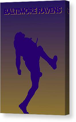 2 Baltimore Ravens Ray Lewis Joe Hamilton Canvas Print