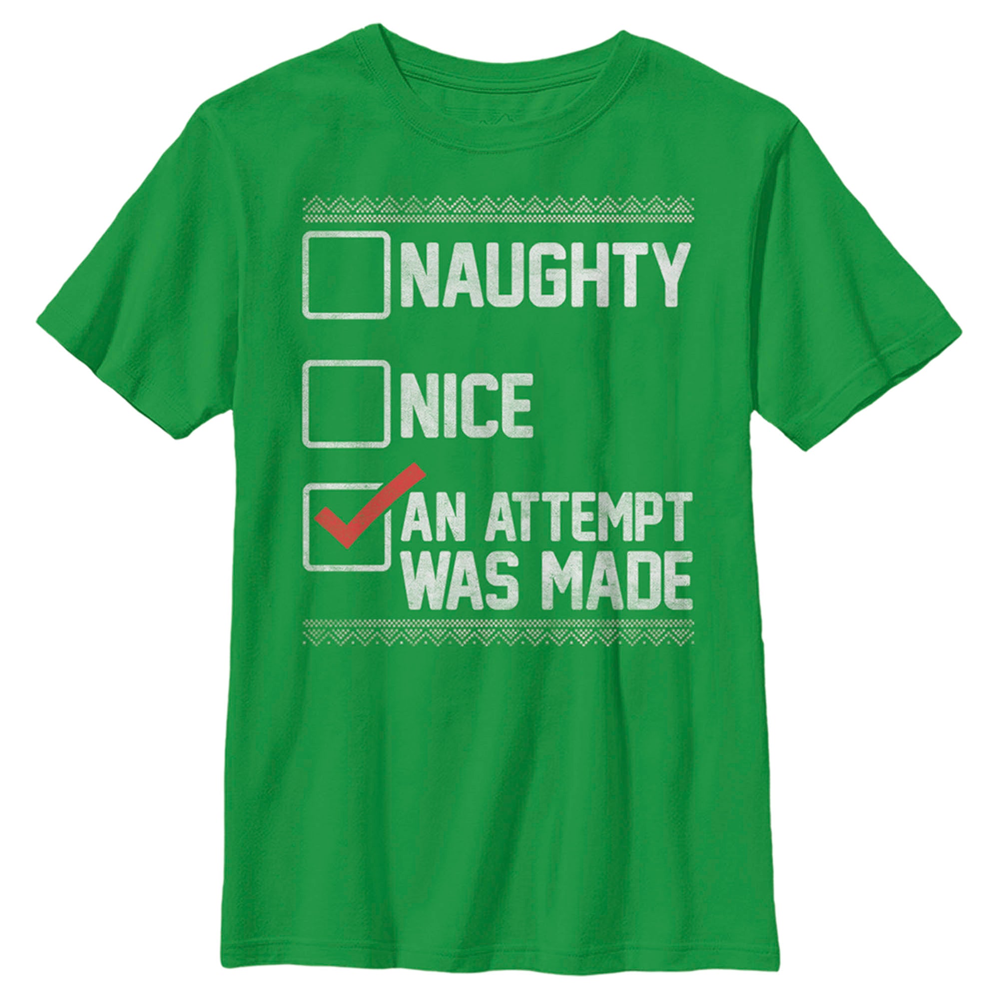 Lost Gods Boy’S Christmas Attempt List  T-Shirt