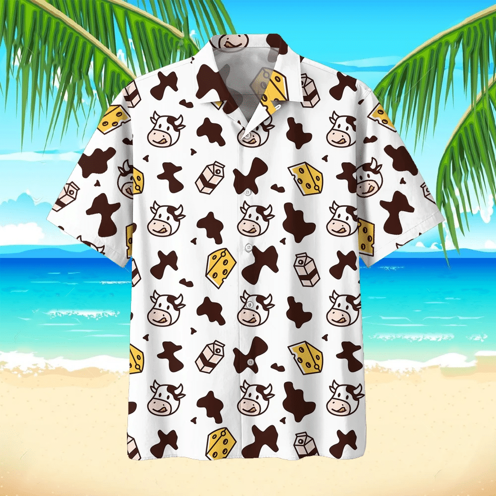 Cow Hawaii Beach Shirt 3 Ha40871