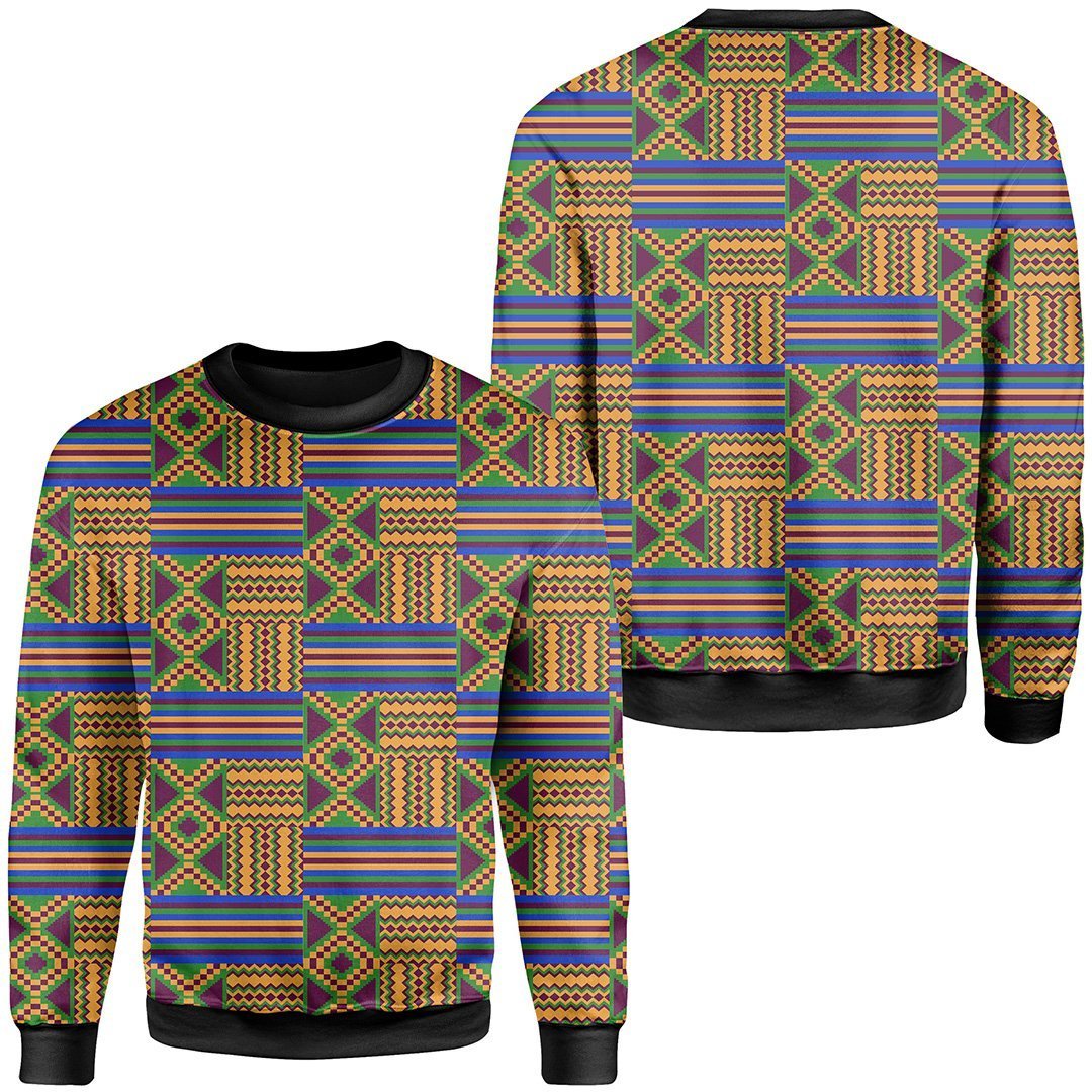 Greek Life Kente Sweatshirt – Adofowaa Awaamu Top