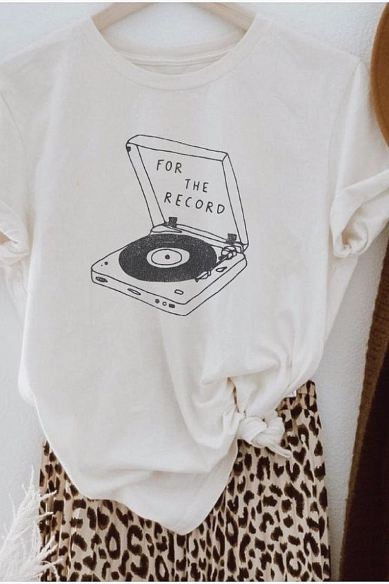 Vintage For The Record T-shirt