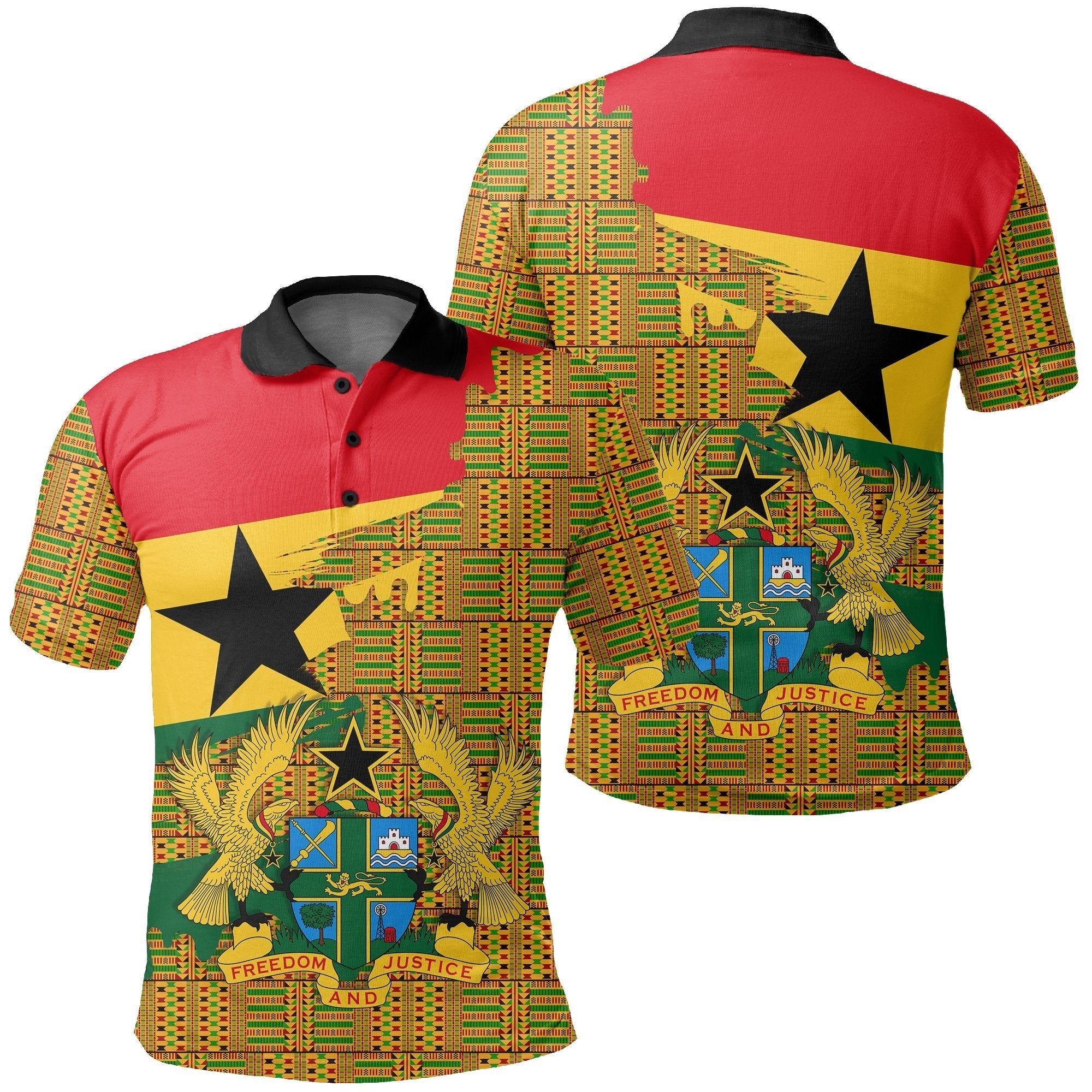 Greek Life Shirt – Kente Root Color Polo Shirt – Gash Style