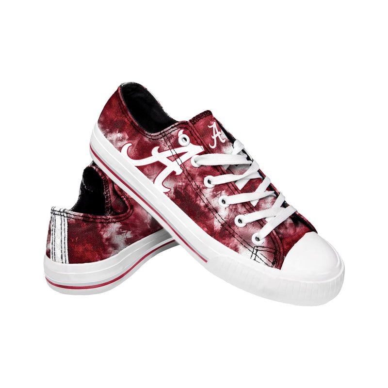 Alabama Crimson Tide NCAA Womens Low Top Tie-Dye Canvas Shoe