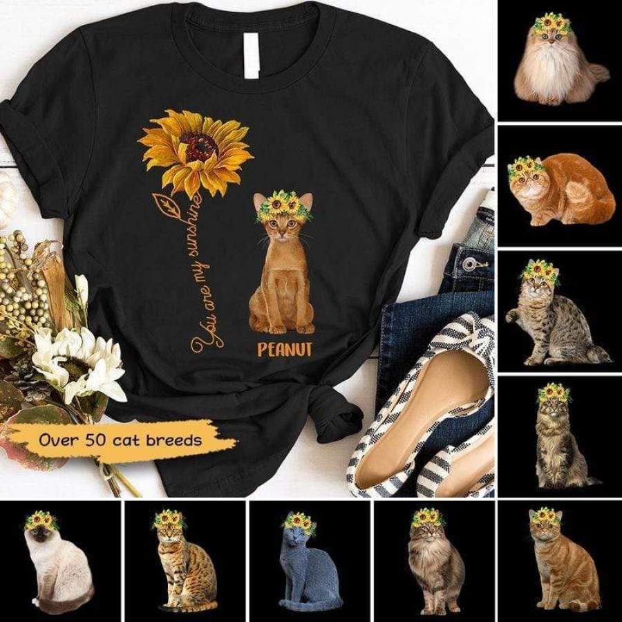 You Are My Sunshine Cats Personalized Shirt