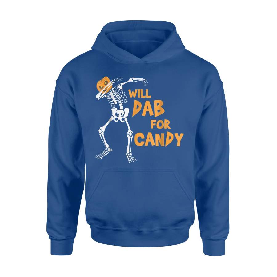 Halloween Skeleton Dab Dance Dark Candy Pumpkin Halloween Hoodie