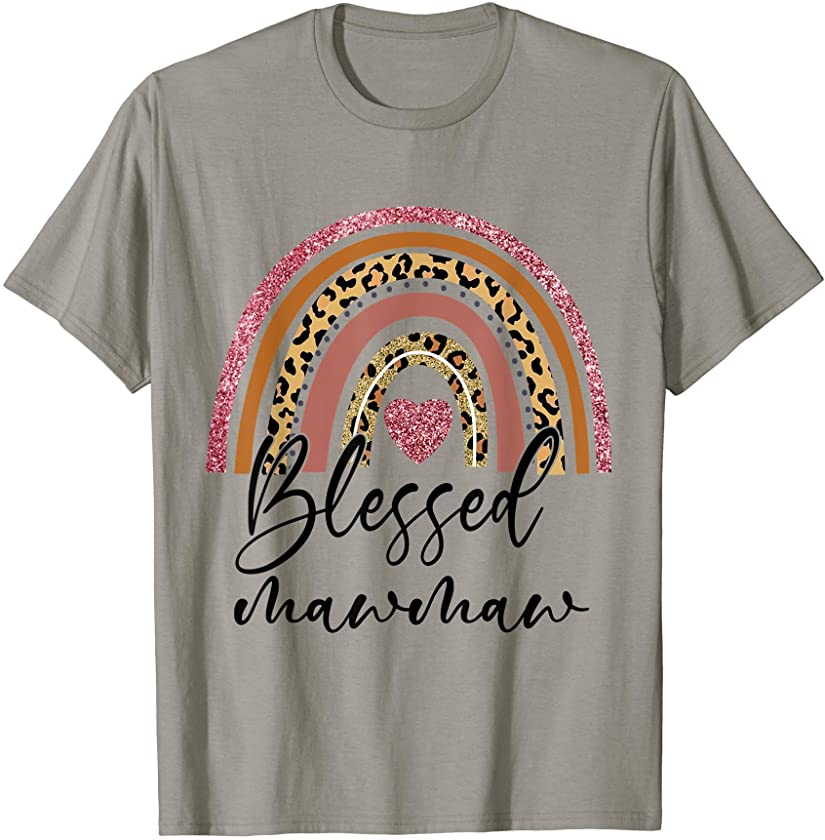 Blessed Mawmaw Rainbow Leopard Happy Mother’s Day T-Shirt