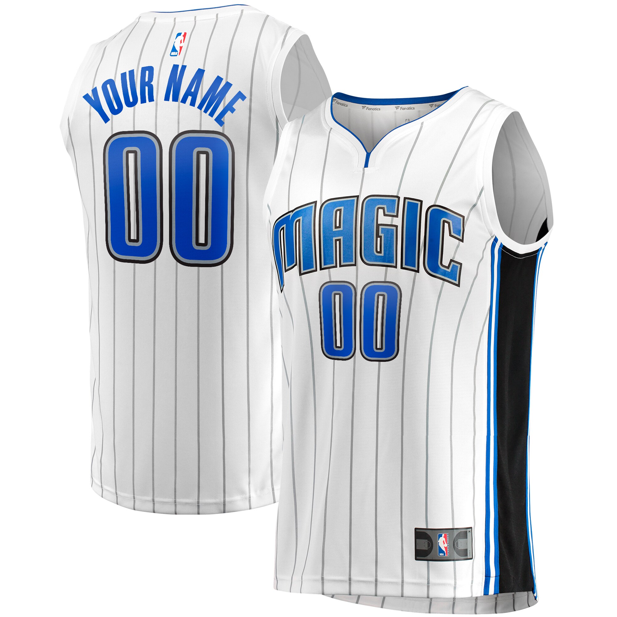 Orlando Magic Fast Break Custom Jersey – Association Edition – White