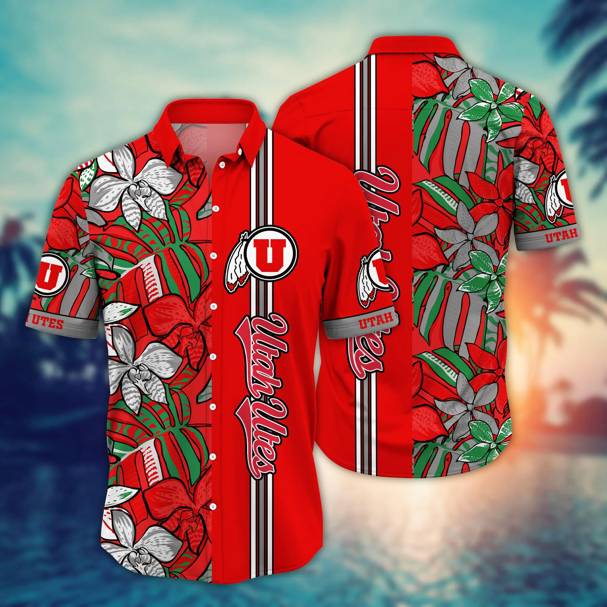 Utah Utes NCCA Hawaiian Shirt High Temperatures Aloha Shirt