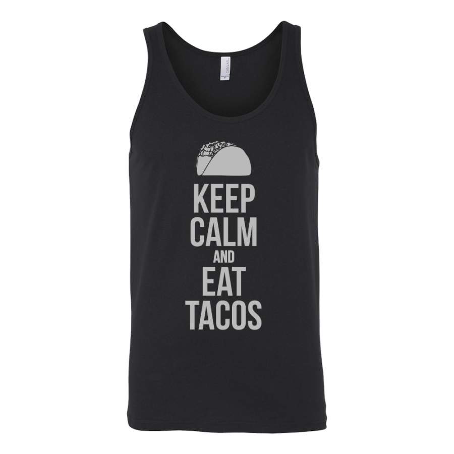 Taco mexican keep calm and eat tacos Unisex Tank Top Funny T Shirt -TL00597TT