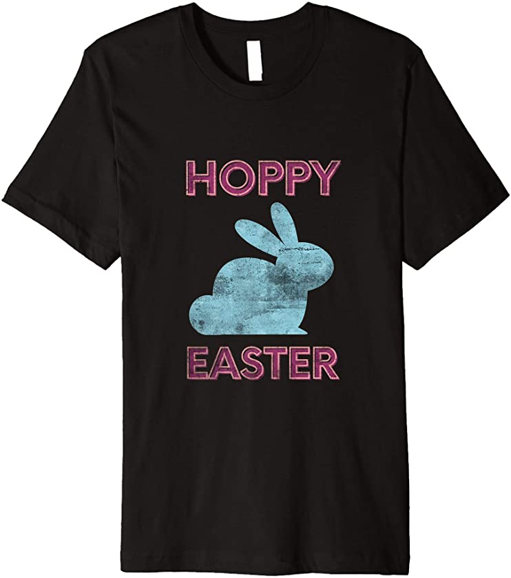 Cute Easter Bunny Pastel Color Rabbit Design Animal Lover Premium T-Shirt