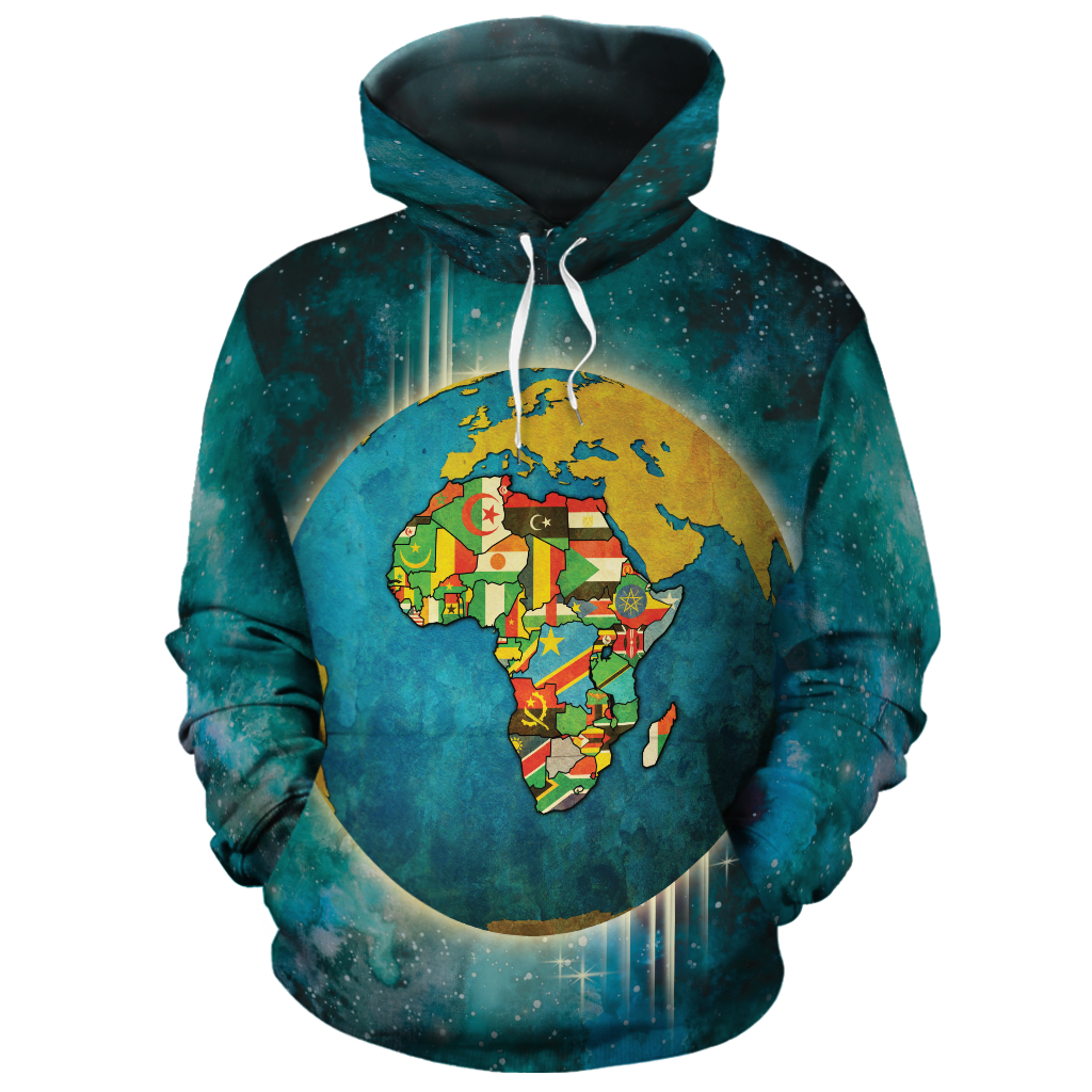 Wonderprint Hoodie – African Map Galaxy 2 Hoodie