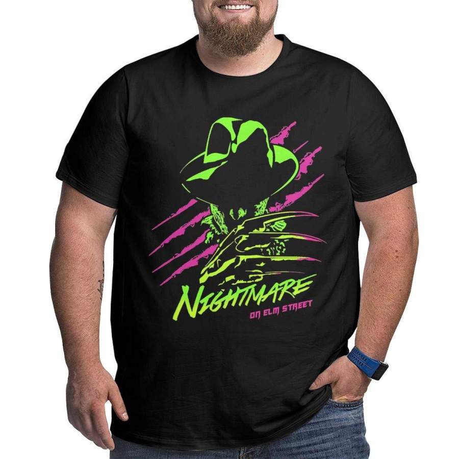 A Nightmare On Elm Street Man’s Big Size Men’s T-Shirt Loose Short Sleeve Tee