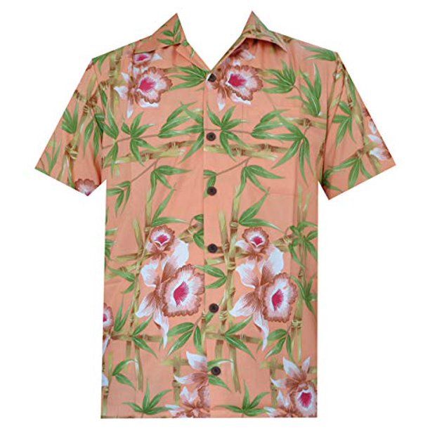 Flower Bamboo Orange High Quality Hawaii Shirt Ha15689