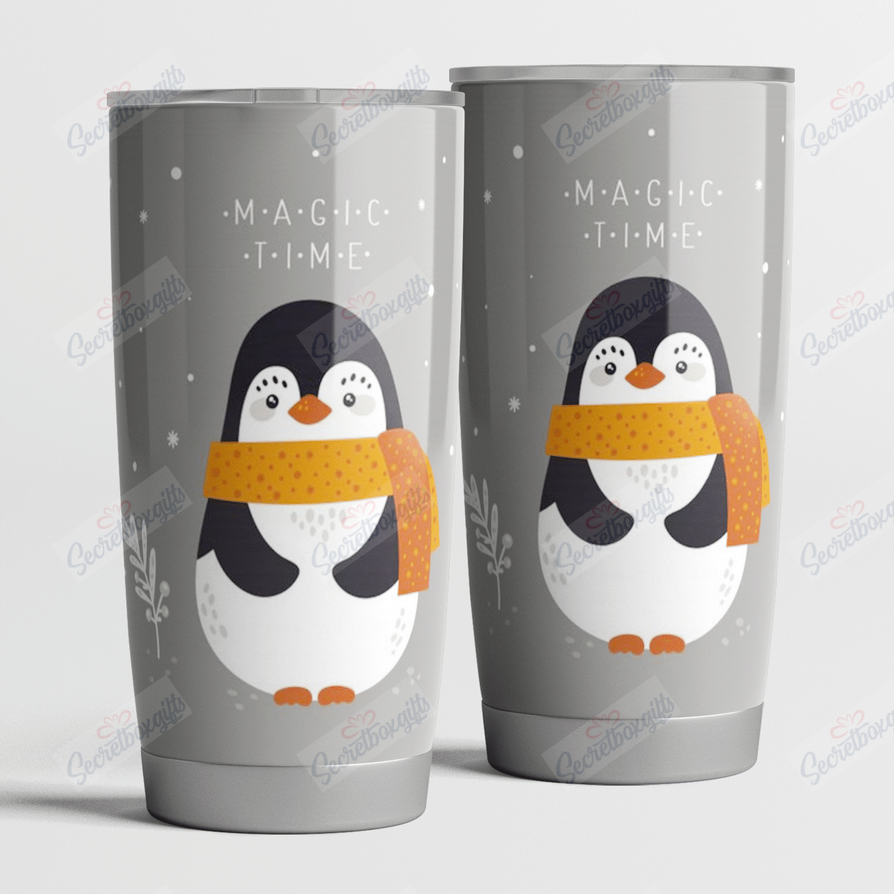 Personalized Hello Winter Penguin Nc1411781Cl Stainless Steel Tumbler Travel Customize Name, Text, Number, Image