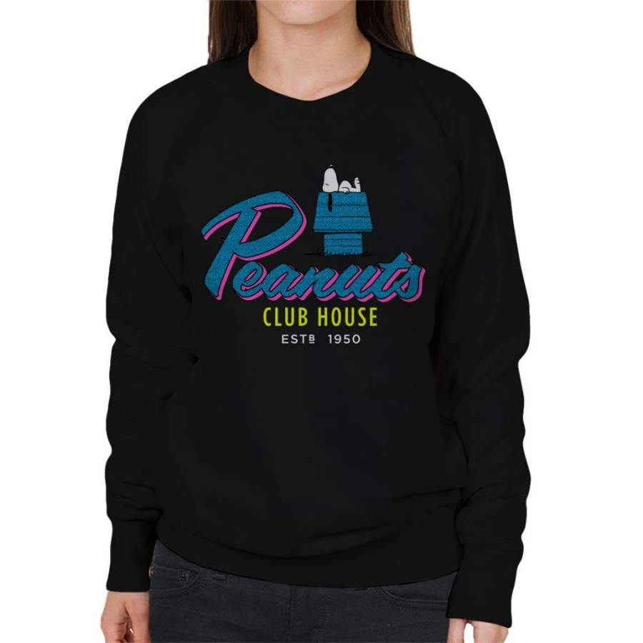 Peanuts Snoopy Club House Women’s Sweatshirt
