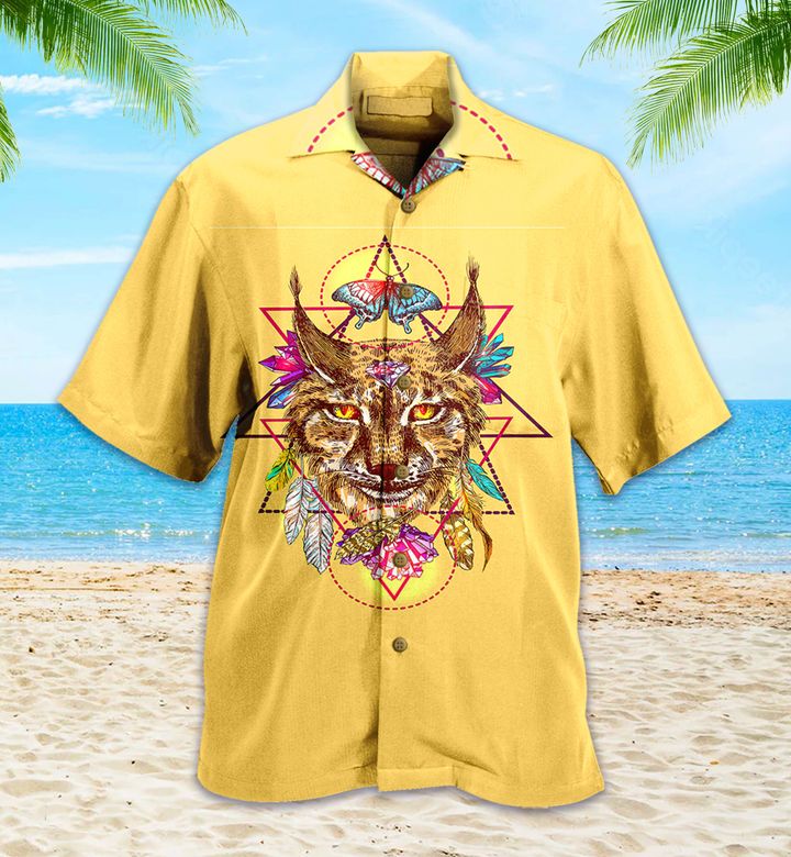 Native America Fox And Butterfly Yellow Hawaii Shirt Lover Hawaii For Men Women Ha89997