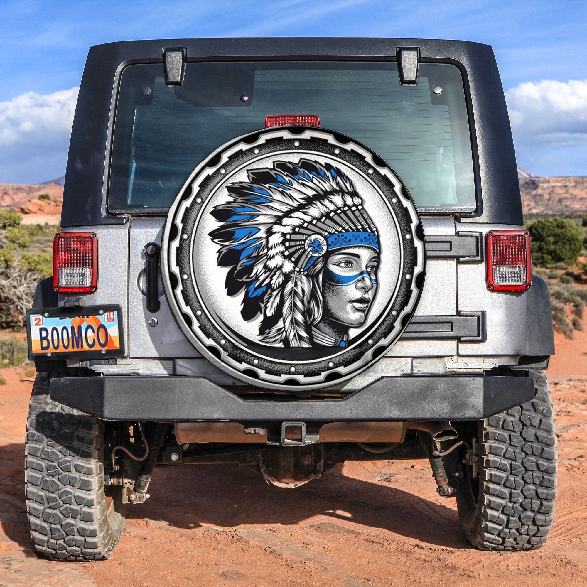 Jeep Native American Spare Tire Cover No.10 Lt6