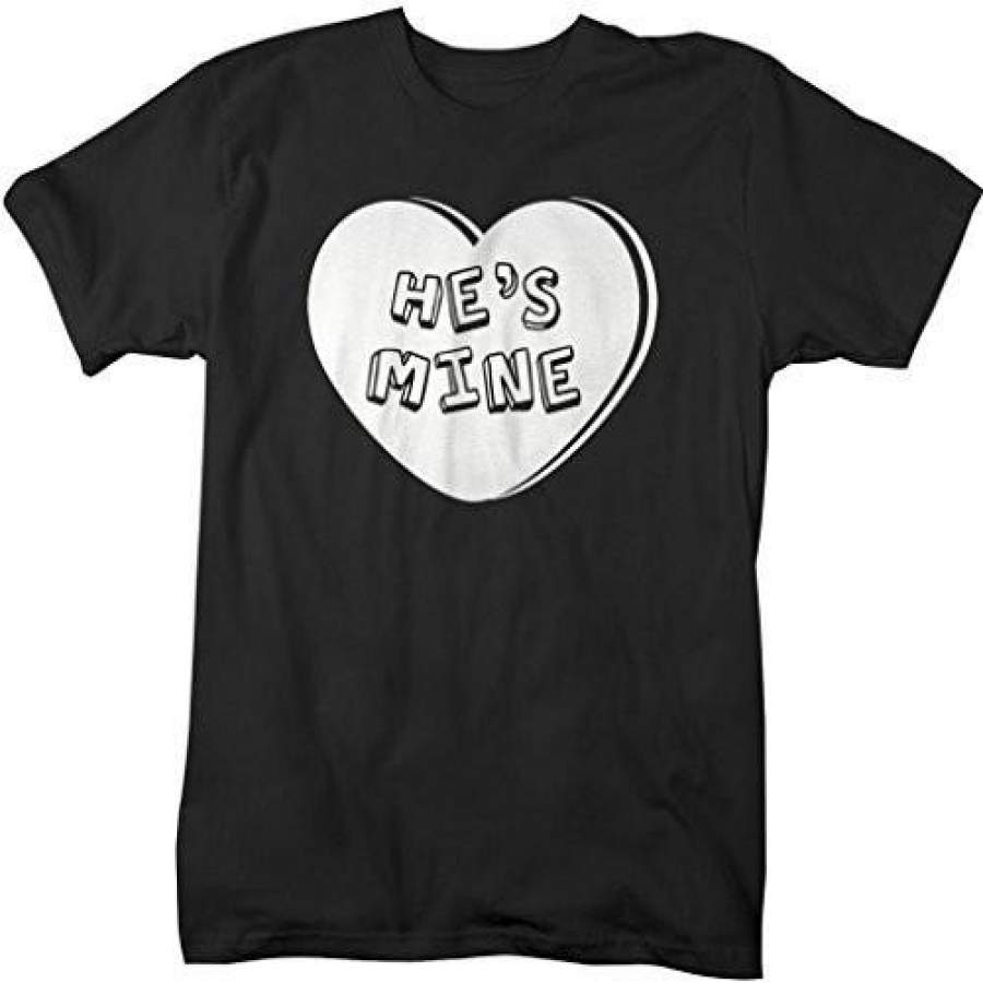 Shirts By Sarah Unisex Matching Valentine’s Day Couples T-Shirts He’s Mine Heart Shirts