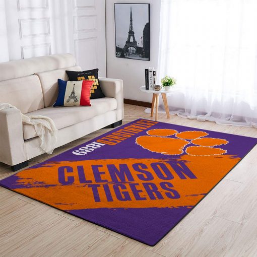 Acc Clemson Tigers Edition Carpet & Area Rug Living Room Rug Home Decor V3022