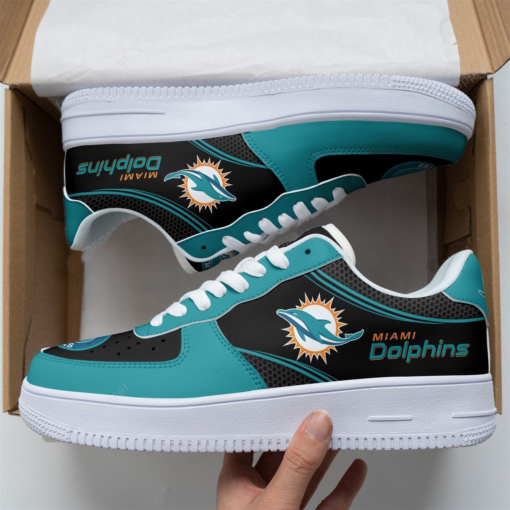 Miami Dolphins Air Sneakers 71Rb-Naf