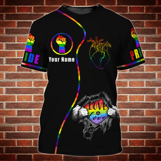 Personalized 3D Lgbt T Shirt For Lesbian, I Am Gay T Shirt, Pride Shirts For Gaymer