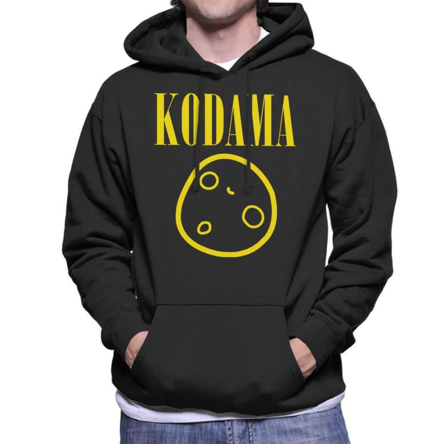 Kodama Nirvana Logo Princess Mononoke Men’s Hooded Sweatshirt