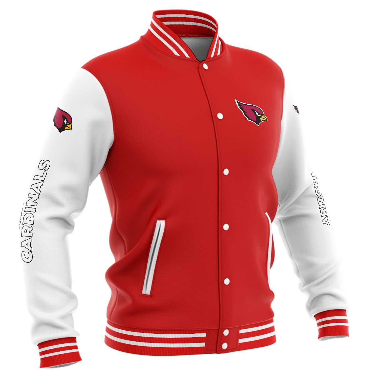 Arizona Cardinals Baseball Jacket For Men