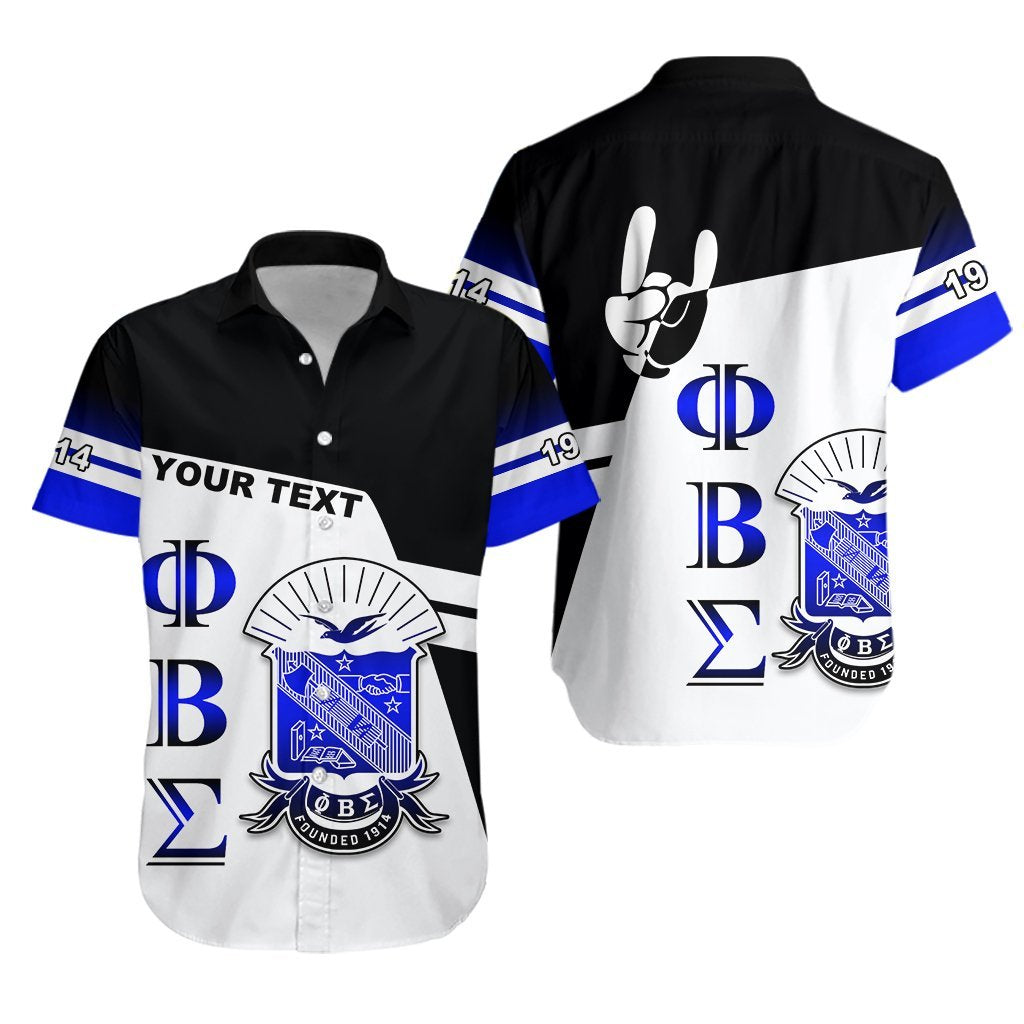 (Custom Personalised) Newest Phi Beta Sigma Hawaiian Shirt (Black) Lt13