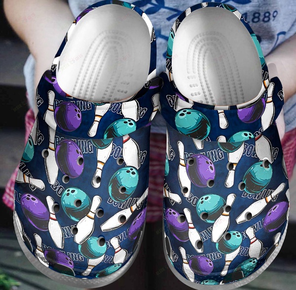 Bowling Rug Crocs Classic Clog Shoes