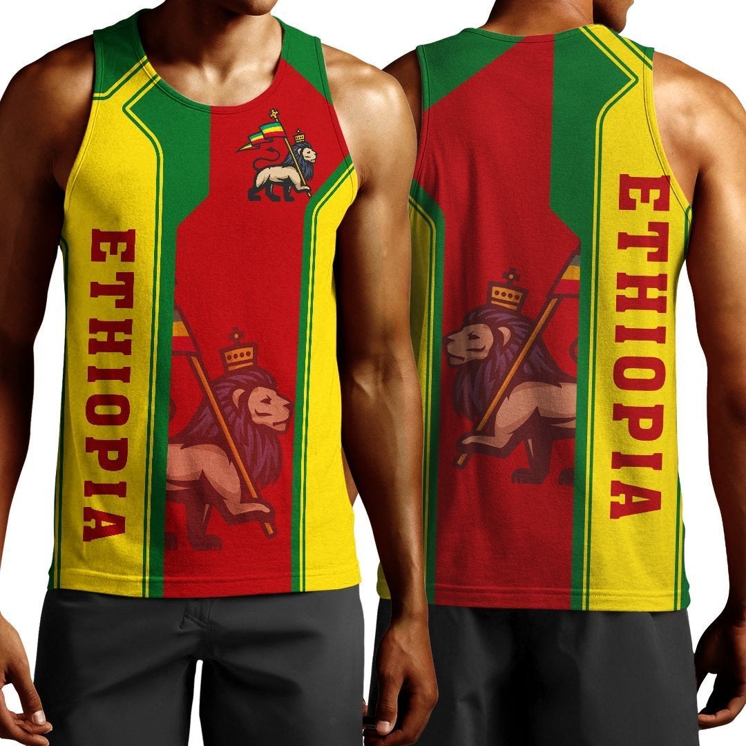 African Tank Top – Lion Of Judah Ethiopian – Fifth Style