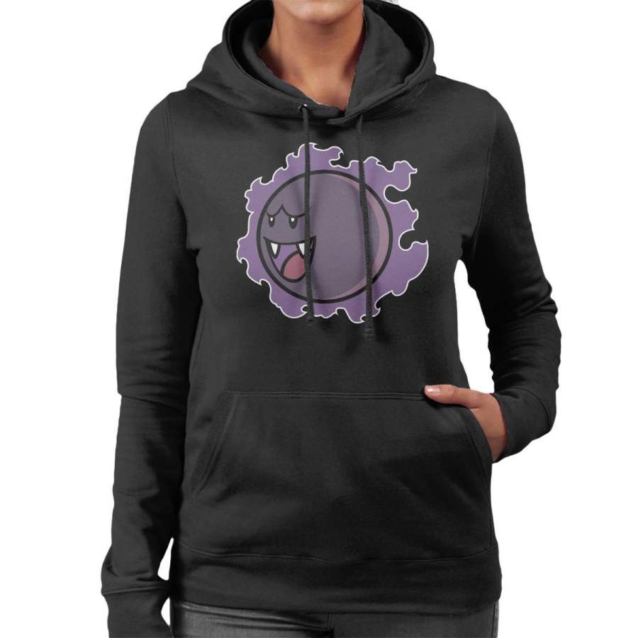 Pokeboo Pokemon Mario Ghost Ghastly Women’s Hooded Sweatshirt