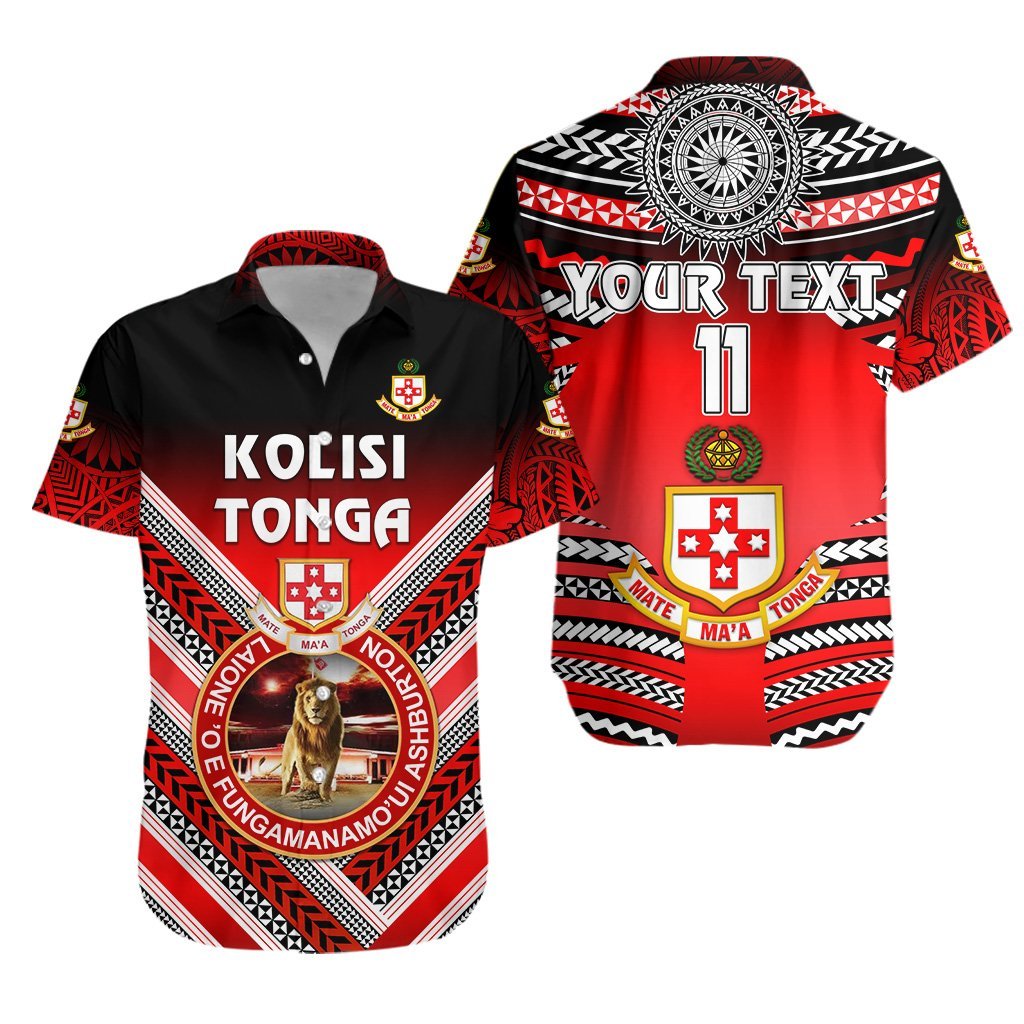 (Custom Personalised) Kolisi Tonga Hawaiian Shirt Mate Ma’A Tonga Creative Style, Custom Text And Number – Lion