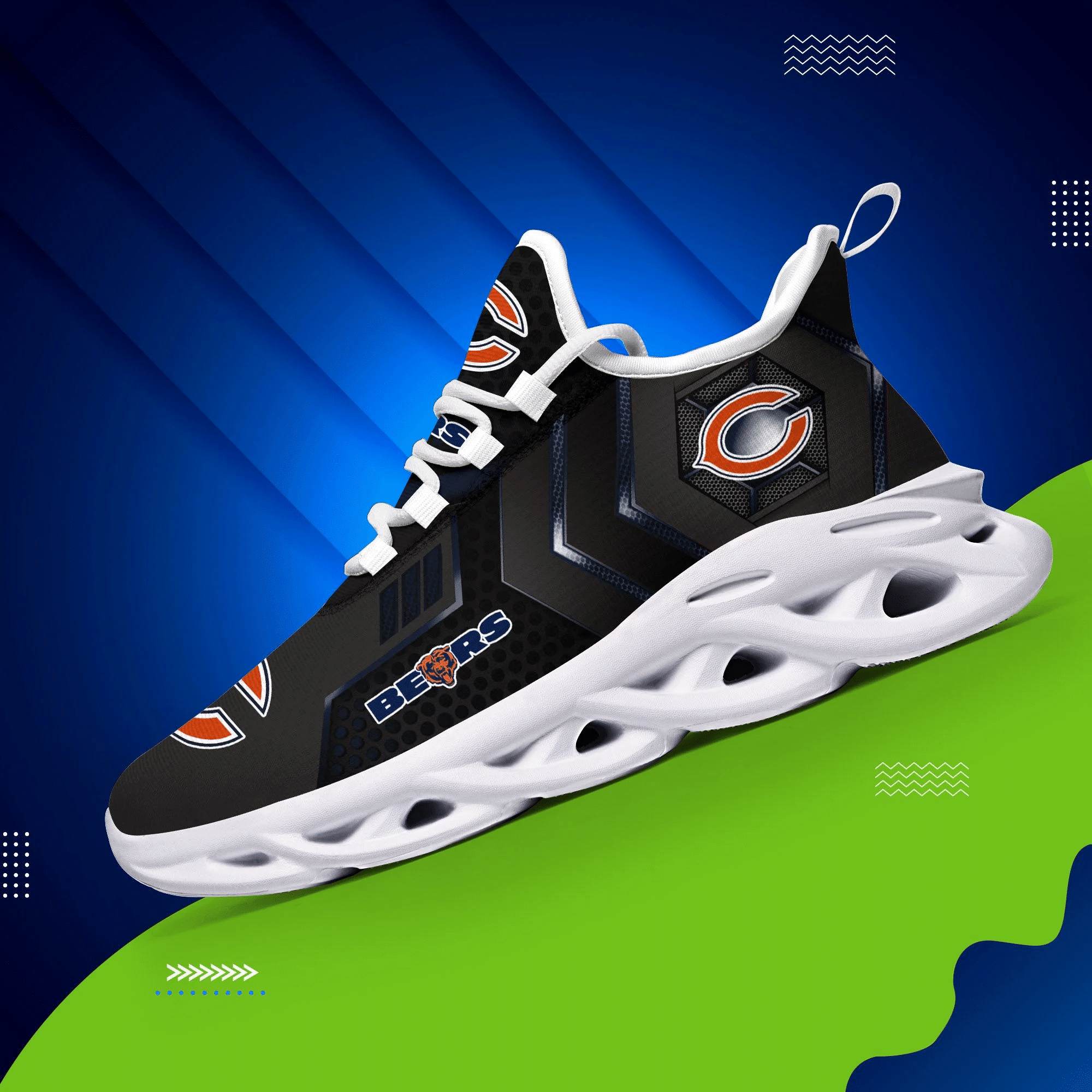 Chicago Bears Yezy Running Sneakers Art 1682