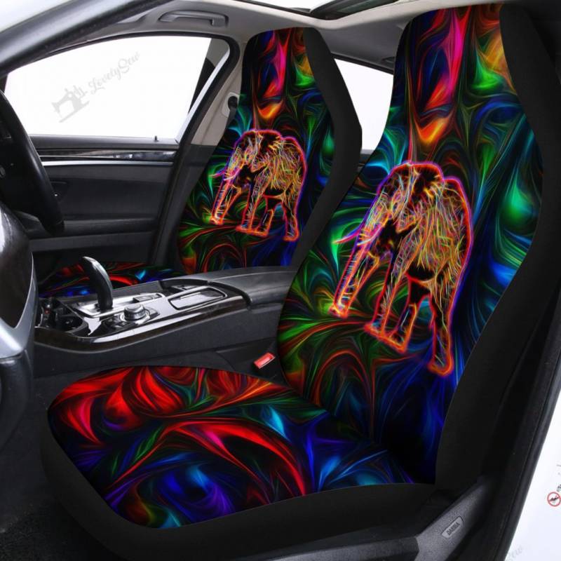 BIH0318 Elephant Light Color Car Seat Covers