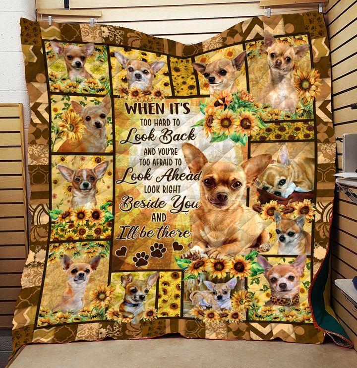 When It’S Too Hard To Look Back – Chihuahua Blanket Gift For Chihuahua Lovers Friend Birthday Gift Home Decor Bedding Couch Sofa Soft And Comfy Cozy