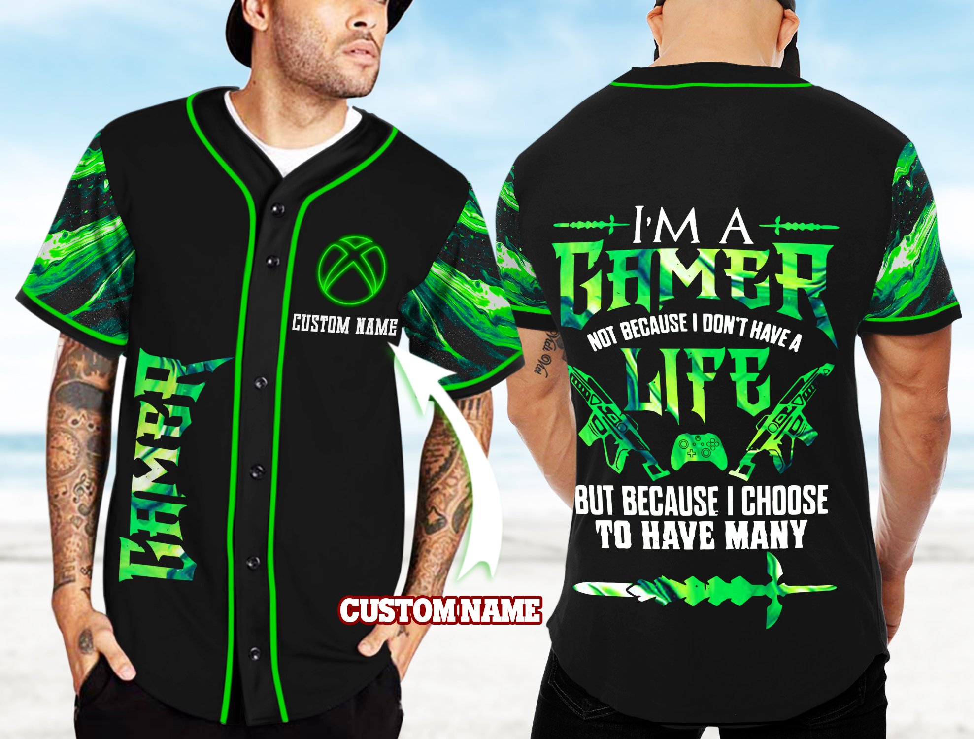 Xbox I’m a gamer not because I don’t have life Sunny Shirt Custom TTM