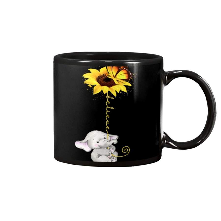 Spina Bifida Awareness Elephant Belive Mug