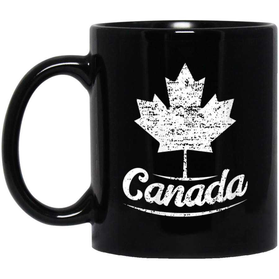 Vintage Canada Retro Canadian Flag Maple Leaf Coffee Mug