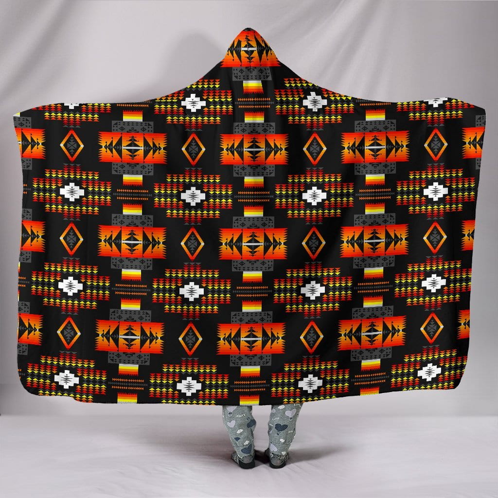 Seven Tribes Black Hoodie Blanket – Justbeperfect_Shop