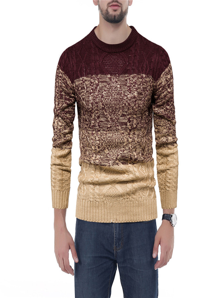 2021 New Autumn Winter Men’s Wool Pullover O-neck Long Sleeve Thick Warm Casual Stretchy Fashion Male Sweater alx