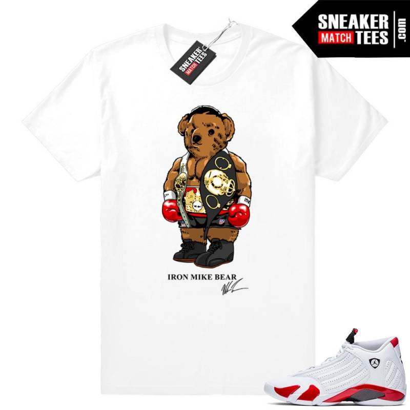 Candy Cane 14s | Tyson bear | White Shirt