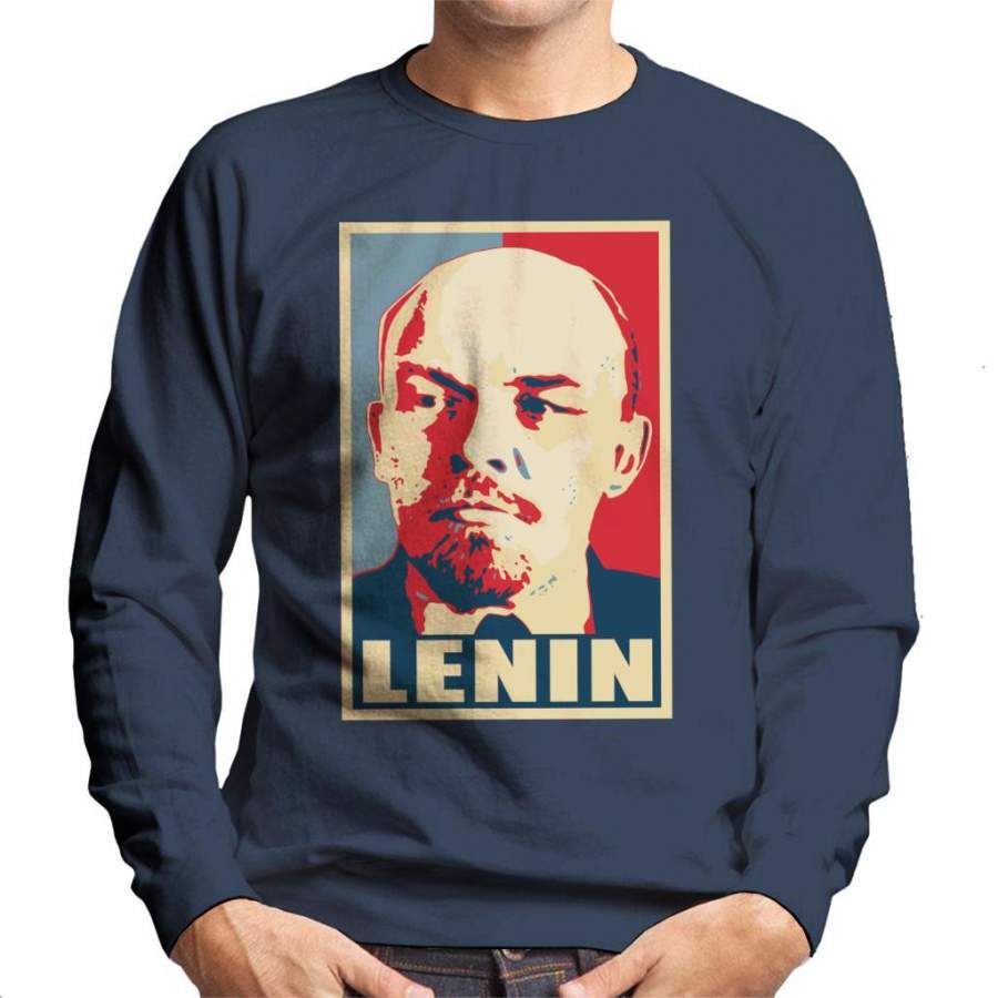 Lenin Propaganda Poster Pop Art Men’s Sweatshirt