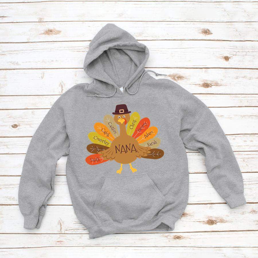 PERSONALIZED NANA TURKEY – THANKSGIVING SHIRT