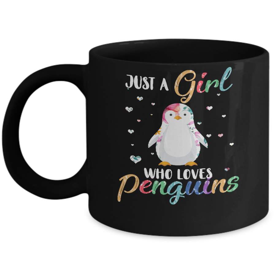 Just A Girl Who Loves Penguins Cute Penguin Lover Mug